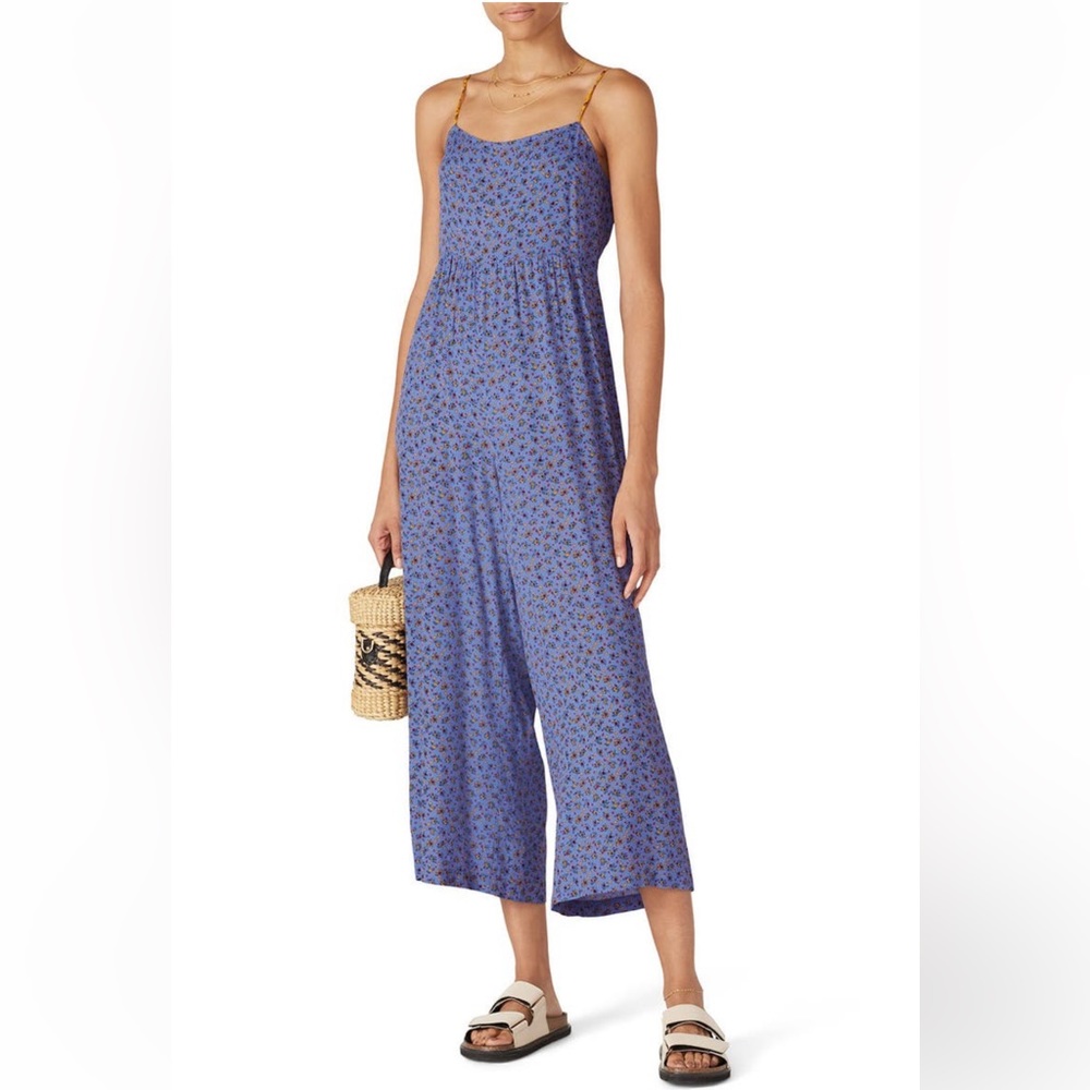 Madewell Calico Floral Cami Jumpsuit size large